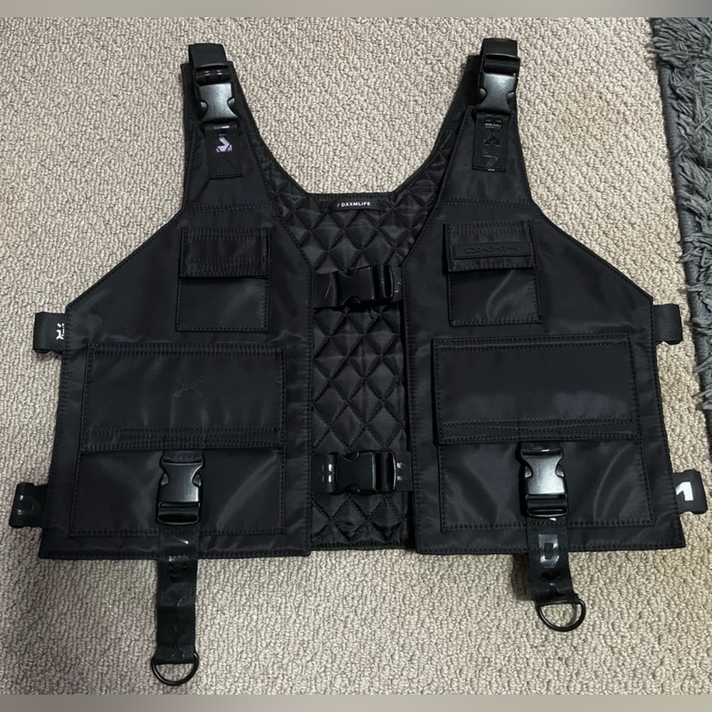 Gorgeous DXXM LIFE Black Tactical Vest - Picture 1 of 8